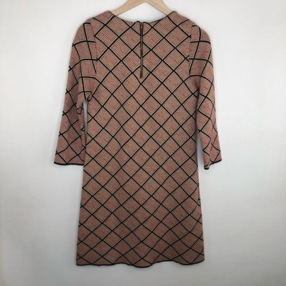 Zara Knit Sweater Dress Geometric Size Medium - Picture 2 of 7